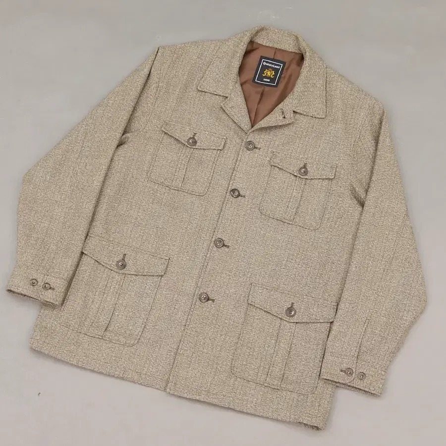 Quatoro Leoni UOMO JPN 트위드라이크 사파리자켓L~105